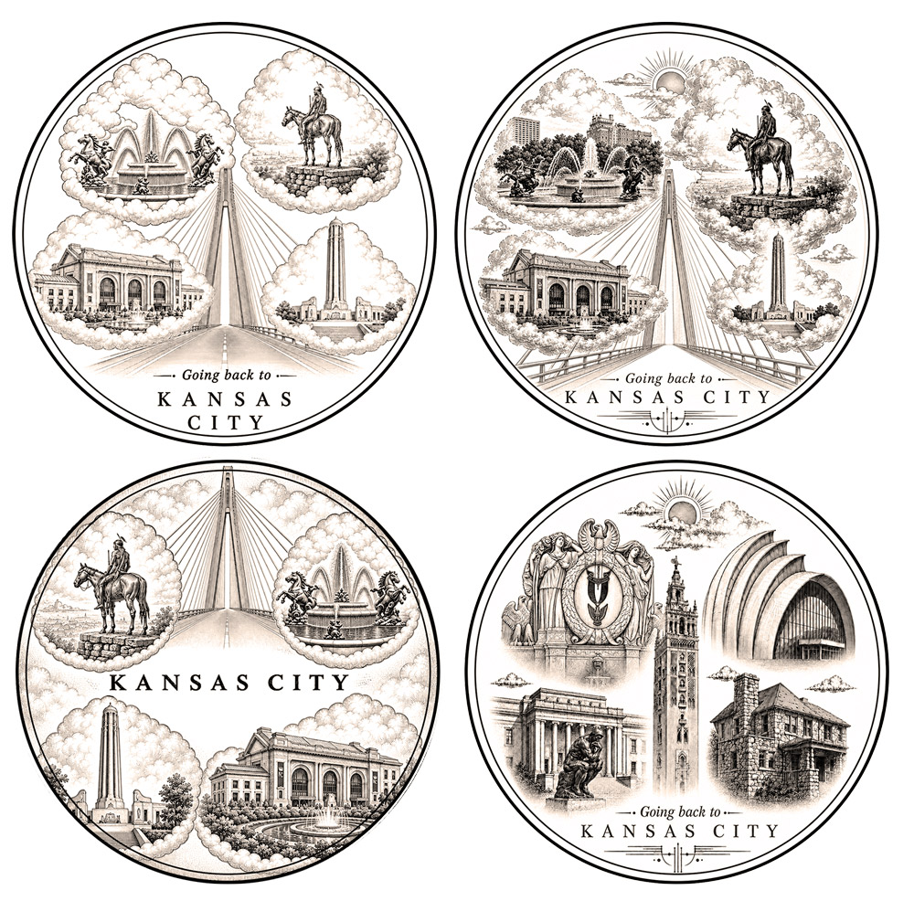Kansas City Coaster Set — view 2
